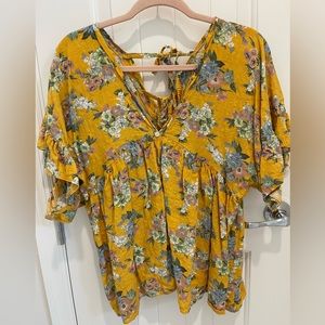 Women blouse flower print size M-XL
